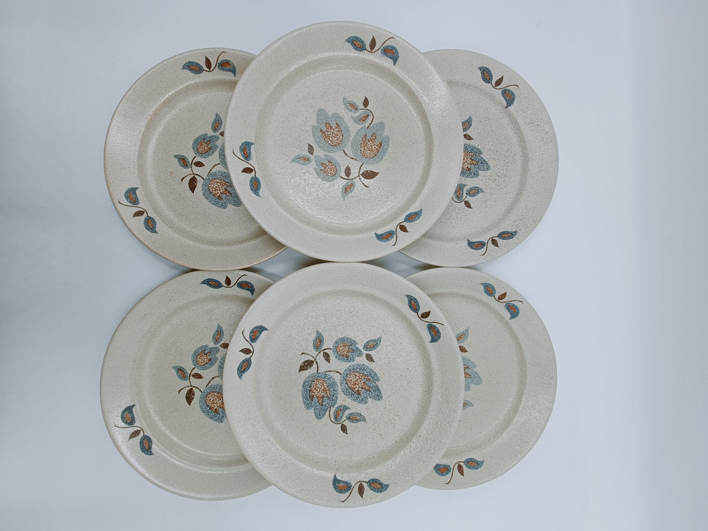 Assiettes plates St Amand, modèle Sologne