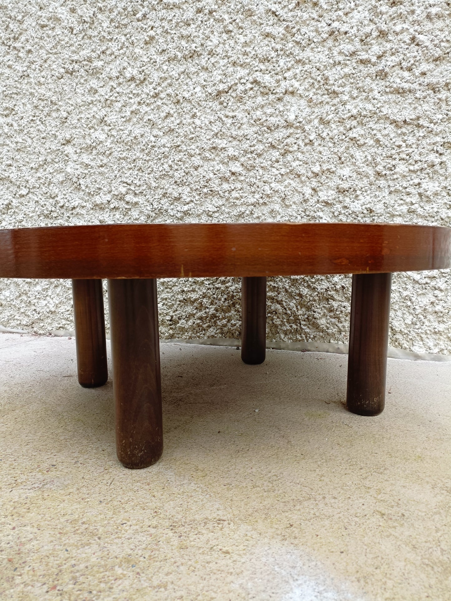 Table basse ronde céramique 1960s