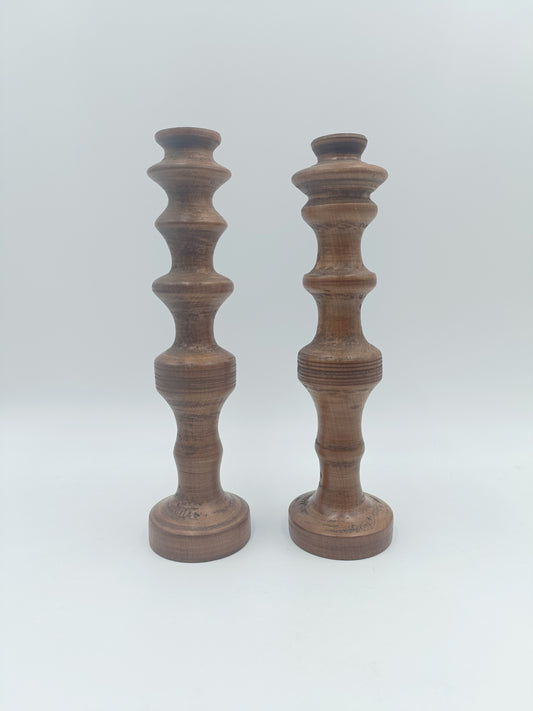 Bougeoirs en bois