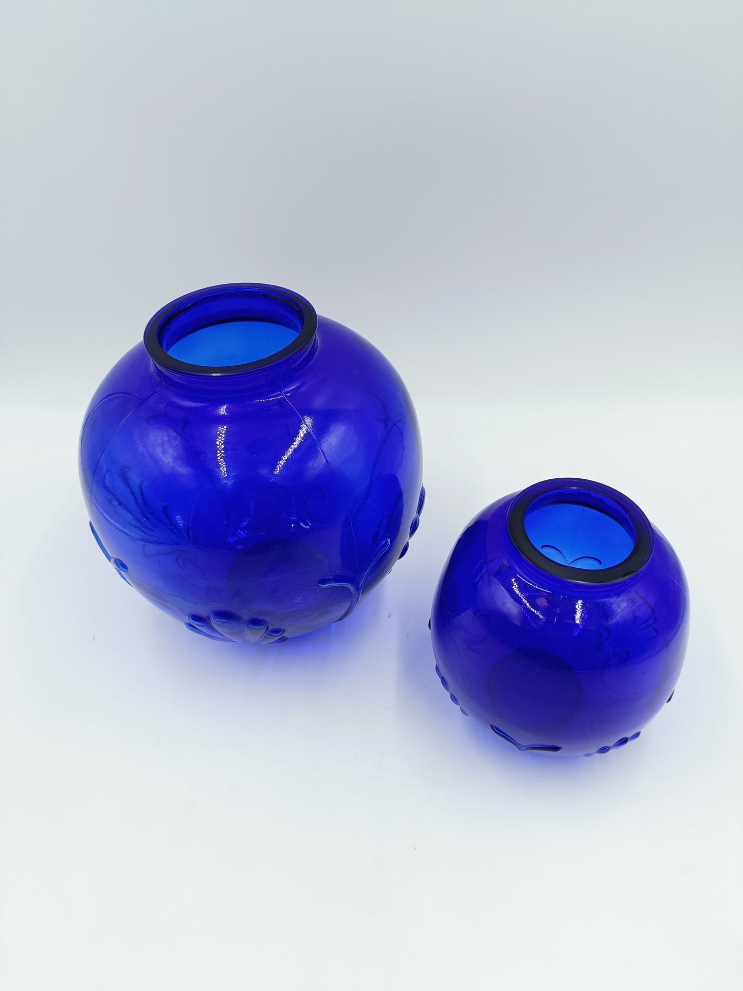 Duo de vases bleu