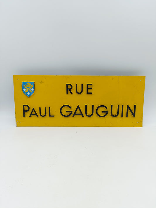 Plaque de rue Gauguin